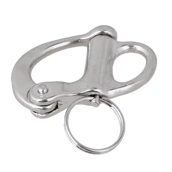 3Pcs 35mm 304 Stainless Steel Fixed Snap Anchor Shackle Rigging Silver Fixed Eye Bail with Eye Ring for Sailboat
3Pcs 35mm 304 Stainless Steel Fixed Snap Anchor Shackle Rigging Silver Fixed Eye Bail with Eye Ring for Sailboat