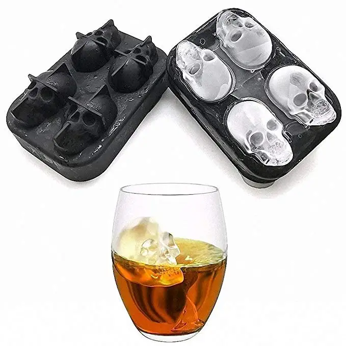 3D Skull Ice Cube Mold Tray Maker Kitchen Silicone Chocolate Tray Cake Candy Mould Bar Party Cool Whiskey Wine Ice Cream Tools
3D Skull Ice Cube Mold Tray Maker Kitchen Silicone Chocolate Tray Cake Candy Mould Bar Party Cool Whiskey Wine Ice Cream Tools