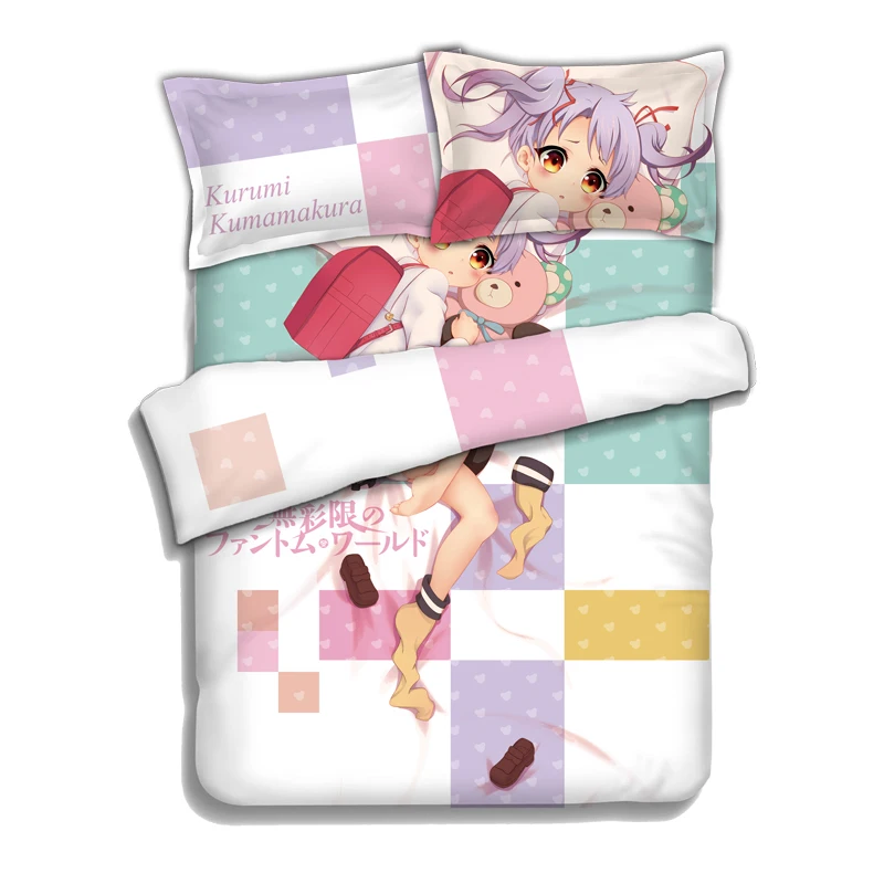 Original Design Bedding Sheet Bedding Sets Comforter Sets Myriad Colors Phantom World KUMAMAKURA Kurumi Pillow Case 4PCS
Original Design Bedding Sheet Bedding Sets Comforter Sets Myriad Colors Phantom World KUMAMAKURA Kurumi Pillow Case 4PCS