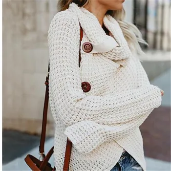 WKOUD Women Candy Color Sweaters With Button Turtleneck Pullovers Fall Casual Fashion Knitted Pullover Cross Streetwear M8019
WKOUD Women Candy Color Sweaters With Button Turtleneck Pullovers Fall Casual Fashion Knitted Pullover Cross Streetwear M8019