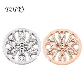 TDIYJ Newest My Coin 33MM Full Crystal Hollow Flower Coin Disc Pendant Interchangeable for Women Jewelry Necklace 6Pcs/lot
TDIYJ Newest My Coin 33MM Full Crystal Hollow Flower Coin Disc Pendant Interchangeable for Women Jewelry Necklace 6Pcs/lot