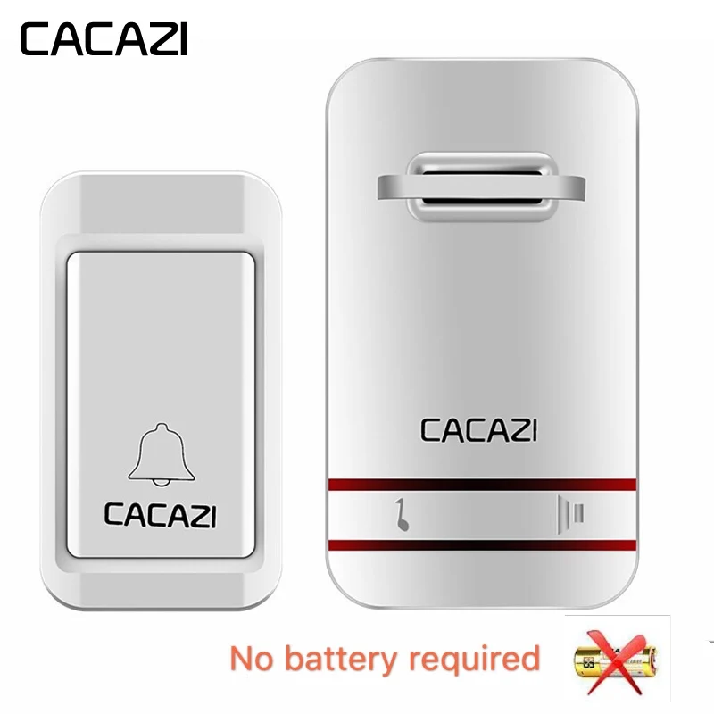 CACAZI Self-Powered Waterproof Wireless Doorbell LED Light No Battery Home Cordless Bell US EU UK Plug 1 Button 1 2 3 Receiver
CACAZI Self-Powered Waterproof Wireless Doorbell LED Light No Battery Home Cordless Bell US EU UK Plug 1 Button 1 2 3 Receiver