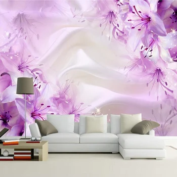 Custom Purple Flower Silk Wallpaper Living Room Bedroom Design Modern Simple Wall Painting 3D Non-Woven Mural Home Decor F
Custom Purple Flower Silk Wallpaper Living Room Bedroom Design Modern Simple Wall Painting 3D Non-Woven Mural Home Decor F