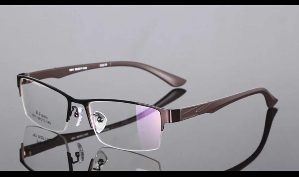 Brown Mens Half-rim Commercials Alloy Frames Eyewear Custom Made Optical Prescription Reading Glasses Photochromic +1 To +6
Brown Mens Half-rim Commercials Alloy Frames Eyewear Custom Made Optical Prescription Reading Glasses Photochromic +1 To +6