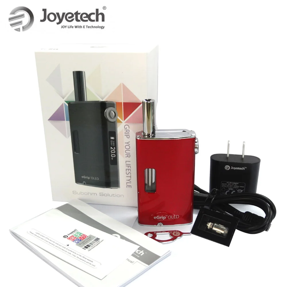 Joyetech eGrip OLED Vape Kit 1500mAh eGrip OLED VV/VW Mode Box MOD and 3.6ml Built-in Atomizer Tank VS eGrip 2 VT e cigarette
Joyetech eGrip OLED Vape Kit 1500mAh eGrip OLED VV/VW Mode Box MOD and 3.6ml Built-in Atomizer Tank VS eGrip 2 VT e cigarette