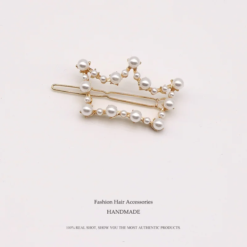 Euhra Fashion Pearl Hair Clip for Women Elegant Love Crown Five Star Barrette Stick Hairpin pearl clip Styling Hair Accessories
Euhra Fashion Pearl Hair Clip for Women Elegant Love Crown Five Star Barrette Stick Hairpin pearl clip Styling Hair Accessories