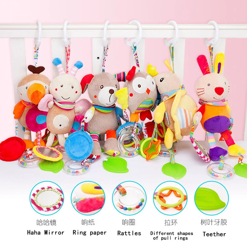 Kids Rattle Toys Cartoon Animal Plush Hand Bell Newborn Baby Stroller Crib Hanging Rattles Kawaii Baby Infant Toys Gifts
Kids Rattle Toys Cartoon Animal Plush Hand Bell Newborn Baby Stroller Crib Hanging Rattles Kawaii Baby Infant Toys Gifts