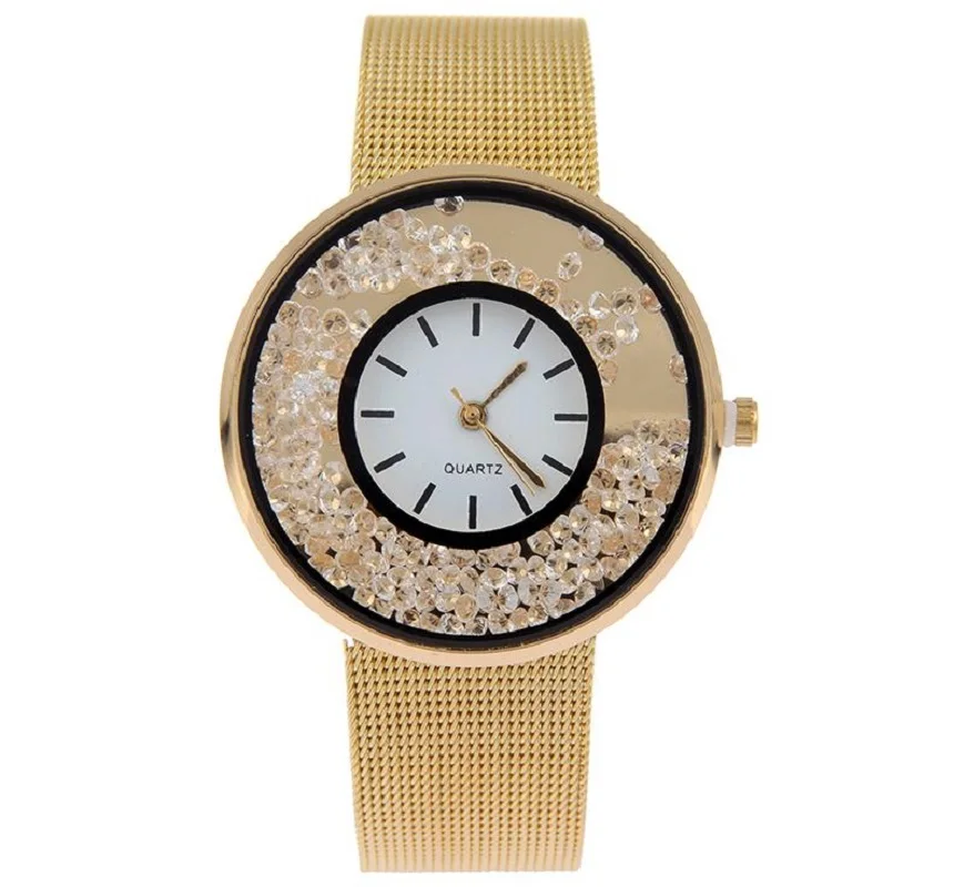 Montres Femmes Fashion Women Quicksand Rhinestone Watches Woman Mesh Stainless Steel Quartz Watches Ladies Dress Watch
Montres Femmes Fashion Women Quicksand Rhinestone Watches Woman Mesh Stainless Steel Quartz Watches Ladies Dress Watch
