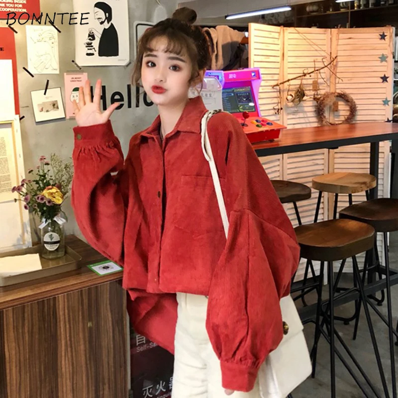 Shirts Women Retro Leisure Fashion Loose Solid Color Womens Korean Style Spring New Lantern Sleeve All-match Simple Daily Female
Shirts Women Retro Leisure Fashion Loose Solid Color Womens Korean Style Spring New Lantern Sleeve All-match Simple Daily Female