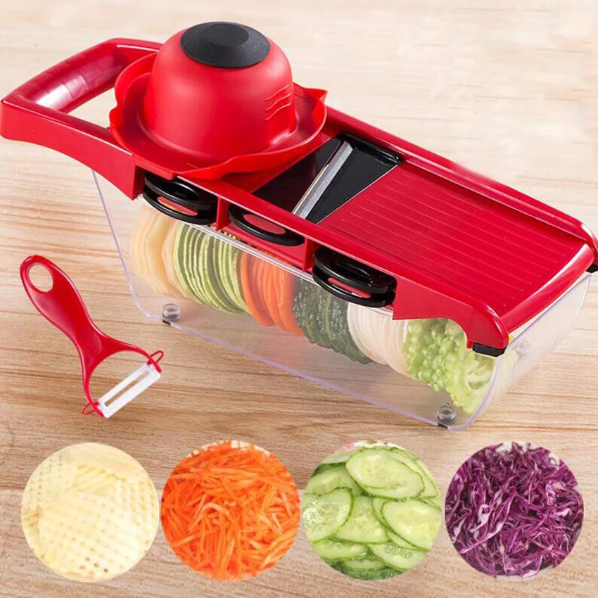 Manual Potato Slicer Vegetable Fruit Cutter Stainless Steel Mandoline Onion Peeler Carrot Grater Dicer Kitchen Tool
Manual Potato Slicer Vegetable Fruit Cutter Stainless Steel Mandoline Onion Peeler Carrot Grater Dicer Kitchen Tool