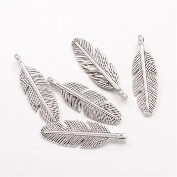 20pcs Feather Shape Alloy Pendant Charms for Jewelry Making DIY Bracelet Necklace Accessories Finding Lead Free & Cadmium Free
20pcs Feather Shape Alloy Pendant Charms for Jewelry Making DIY Bracelet Necklace Accessories Finding Lead Free & Cadmium Free