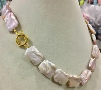 Huge 18" 36" 15x20 mm Rectangle Lavender Freshwater Pearl Necklace 
Huge 18" 36" 15x20 mm Rectangle Lavender Freshwater Pearl Necklace