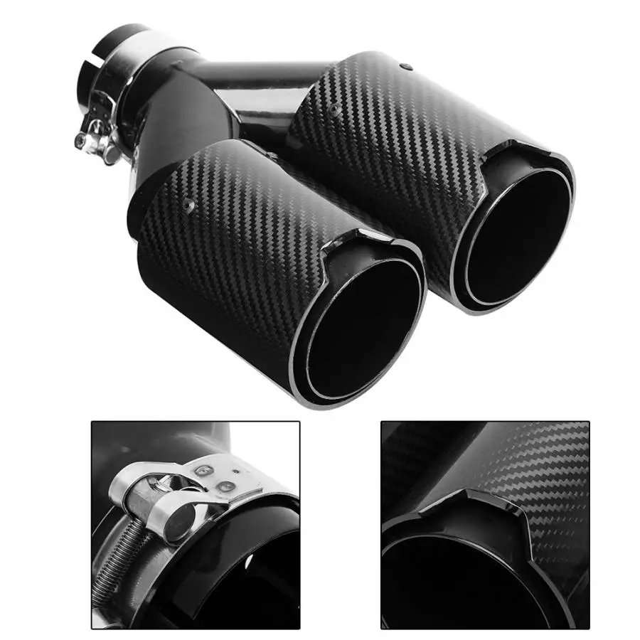 muffler car Carbon Fiber Car Dual Exhaust Pipe Rear Tip M Performance Tail Throat Universal 63-93mm auto accessories
muffler car Carbon Fiber Car Dual Exhaust Pipe Rear Tip M Performance Tail Throat Universal 63-93mm auto accessories