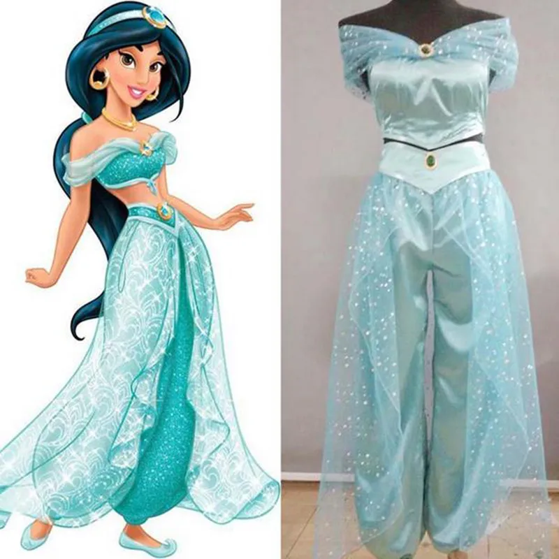 Anime Aladdin Princess Jasmine Cosplay Costume Clothing halloween costumes for Women Girl Children haikyuu
Anime Aladdin Princess Jasmine Cosplay Costume Clothing halloween costumes for Women Girl Children haikyuu