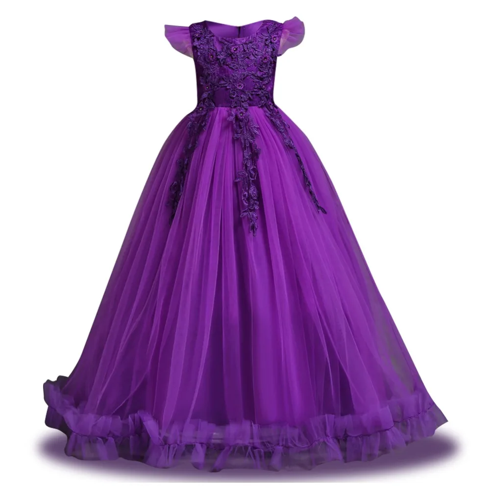 Вечернее праздничное платье для девочек лето 2020 Детские платья Детский костюм