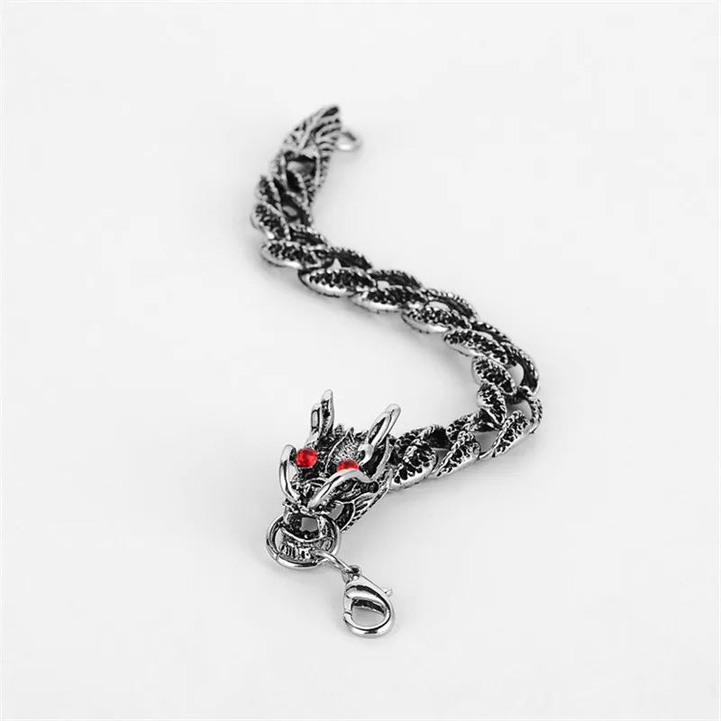 2019 Stainless Steel Red Crystal Eye Dragon Men Bracelets For Boy Bracelet Father's Day Gifts Men Jewelry Drop shipping
2019 Stainless Steel Red Crystal Eye Dragon Men Bracelets For Boy Bracelet Father's Day Gifts Men Jewelry Drop shipping