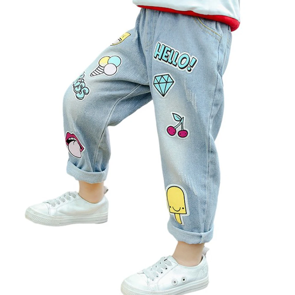 DZIECKO Baby Girls Jeans Denim Ice Cream Print Kids Jeans For Girls 2018 Brand Top Quality Casual Pants Children Trousers Jeans
DZIECKO Baby Girls Jeans Denim Ice Cream Print Kids Jeans For Girls 2018 Brand Top Quality Casual Pants Children Trousers Jeans