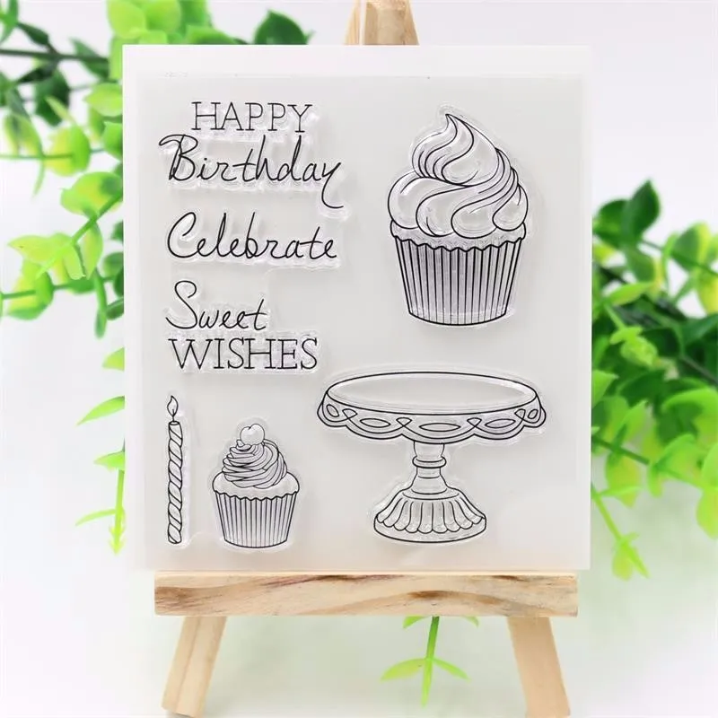 ZFPARTY Sweet Wishes/Cake Transparent Clear Silicone Stamp for DIY scrapbooking/Card Making
ZFPARTY Sweet Wishes/Cake Transparent Clear Silicone Stamp for DIY scrapbooking/Card Making
