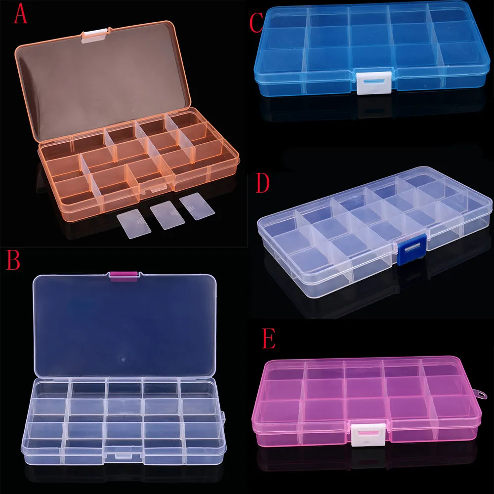 Plastic 15 Slots Adjustable Jewelry Storage Box Case Craft Organizer Bead For Small Handmade Packing Jewelry
Plastic 15 Slots Adjustable Jewelry Storage Box Case Craft Organizer Bead For Small Handmade Packing Jewelry