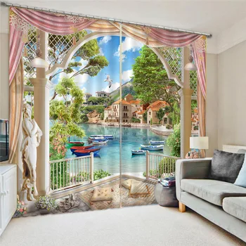 Rain forest Waterfall 3d Digital Printing Stereo Curtains High Precision Black Silk Blockout Drapes For Bedroom
Rain forest Waterfall 3d Digital Printing Stereo Curtains High Precision Black Silk Blockout Drapes For Bedroom