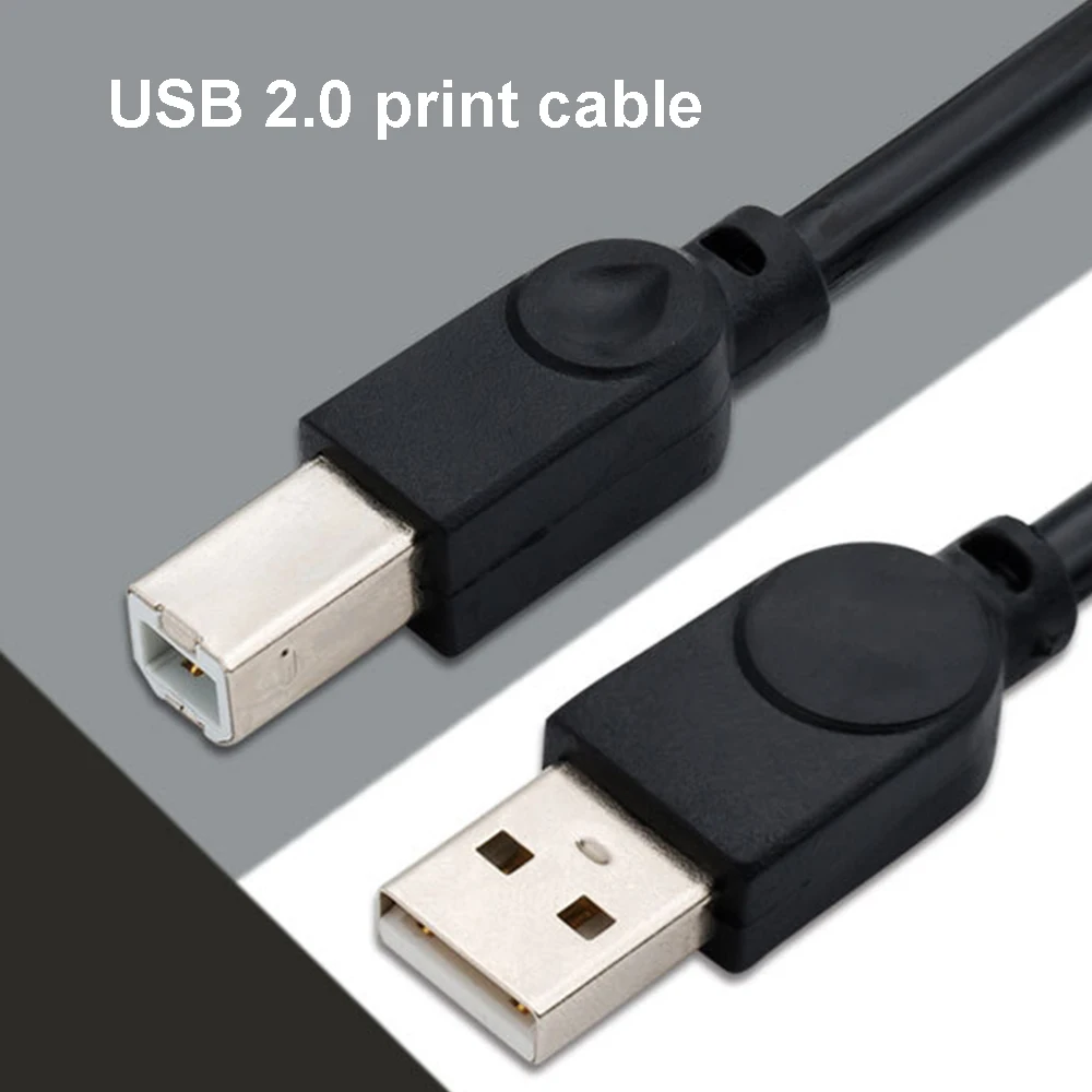 USB Cable USB 2.0 A to B Male Adapter Data Cable for Printer Scanner 1.5m Black Extension Wire Cord Dual Shielding
USB Cable USB 2.0 A to B Male Adapter Data Cable for Printer Scanner 1.5m Black Extension Wire Cord Dual Shielding