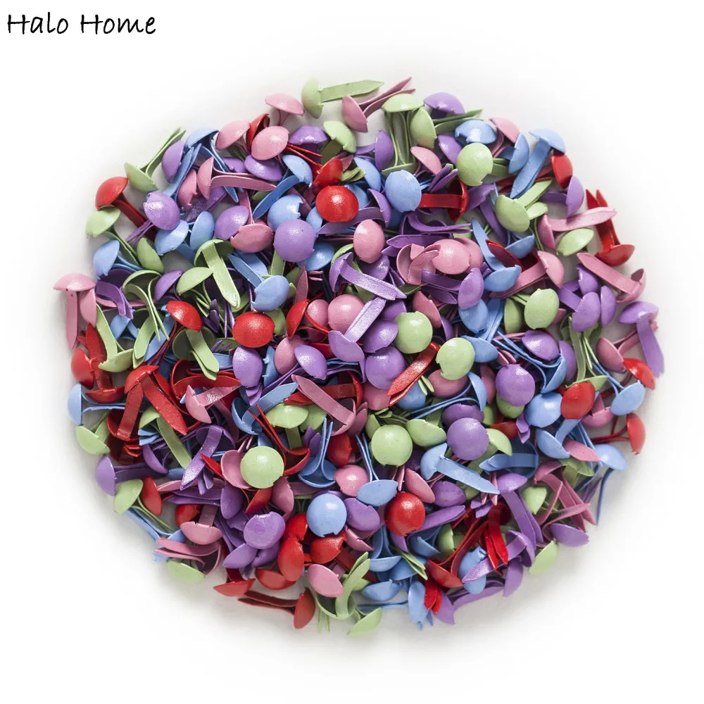 500 Pcs Mixed Pastel Round Brads Scrapbooking Embellishment Card Making DIY Handmade Decor 9x5mm(3/8"x1/4")
500 Pcs Mixed Pastel Round Brads Scrapbooking Embellishment Card Making DIY Handmade Decor 9x5mm(3/8"x1/4")