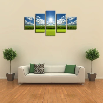 Unframed 5 Panels Lawn Sun Landscape Canvas Print Painting Modern Canvas Wall Art for Wall Decor Home Decoration Artwork
Unframed 5 Panels Lawn Sun Landscape Canvas Print Painting Modern Canvas Wall Art for Wall Decor Home Decoration Artwork