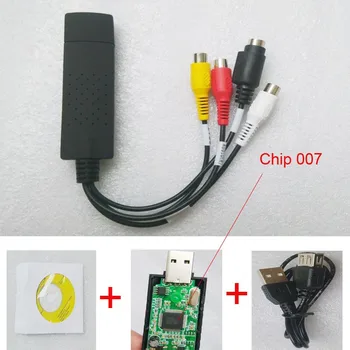 

Video card USB 2.0 Audio video Capture chipset Chip 007 TV DVD VHS AV Analog signal video adapter card XP / WIN7 / WIN8 Freeship