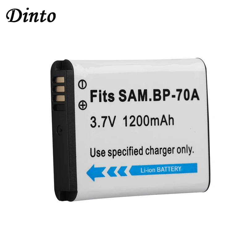 Dinto 1200mAh 1pc BP70A BP-70A BP 70A Digital Camera Battery for Samsung ES65 ES70 ES71 ES73 ES74 TL105 TL110 PL100 SL50 SL600
Dinto 1200mAh 1pc BP70A BP-70A BP 70A Digital Camera Battery for Samsung ES65 ES70 ES71 ES73 ES74 TL105 TL110 PL100 SL50 SL600