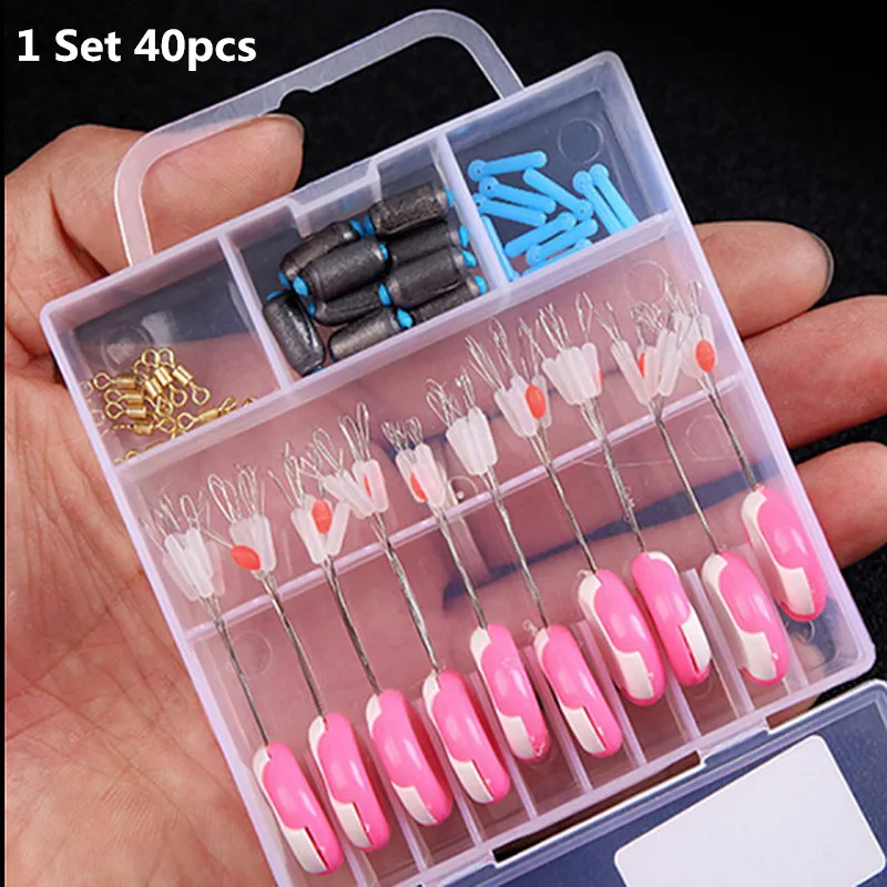 DAWOBO Fishing tool 1Set 40 pcs 7+1 Space bean 10 Piece Floats Seat 10 Pieces Lead skin 10 PCS Connector 10 PCS Fishing Tackle
DAWOBO Fishing tool 1Set 40 pcs 7+1 Space bean 10 Piece Floats Seat 10 Pieces Lead skin 10 PCS Connector 10 PCS Fishing Tackle