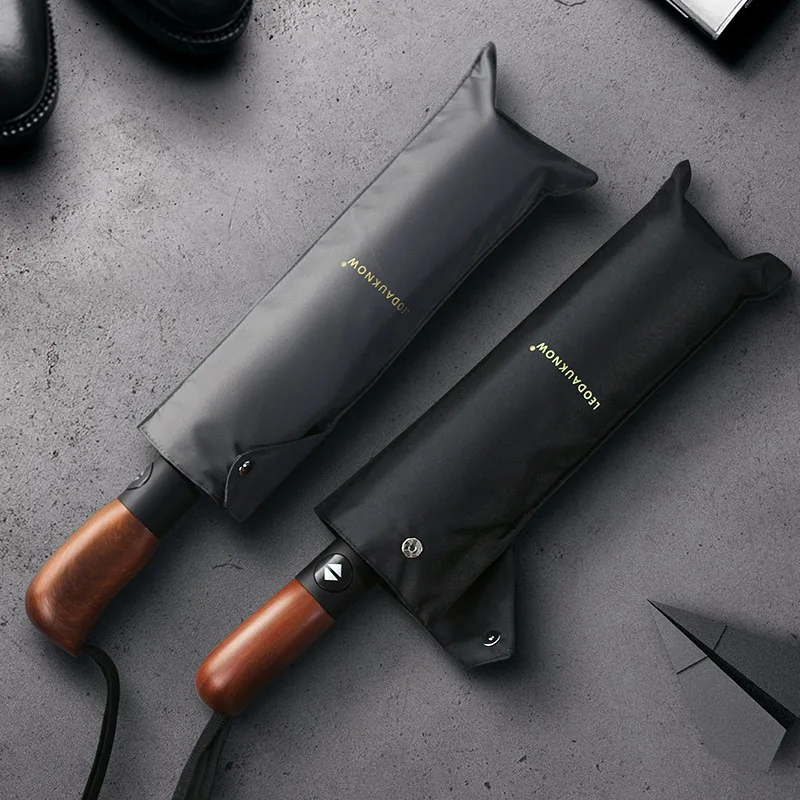 Wooden Automatic Umbrella Business Men Women 10 Ribs Windproof Golf Umbrellas Rain Three Folding Clear Big Umbrella Top Brand
Wooden Automatic Umbrella Business Men Women 10 Ribs Windproof Golf Umbrellas Rain Three Folding Clear Big Umbrella Top Brand