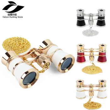 Binocular Zoom Telescope 3x25 Binocular Glasses Coated Theater/Opera Glass/lady with Gold Trim&Chain necklace
Binocular Zoom Telescope 3x25 Binocular Glasses Coated Theater/Opera Glass/lady with Gold Trim&Chain necklace