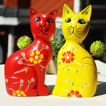 Cat coloured drawing or pattern, real wood hand-carved animal furnishing articles, desktop decoration, crafts and gifts
Cat coloured drawing or pattern, real wood hand-carved animal furnishing articles, desktop decoration, crafts and gifts