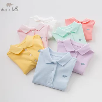 DB7716 dave bella summer infant baby girls fashion t-shirt kids cotton lovely 7 color sport tops children high quality tee
DB7716 dave bella summer infant baby girls fashion t-shirt kids cotton lovely 7 color sport tops children high quality tee