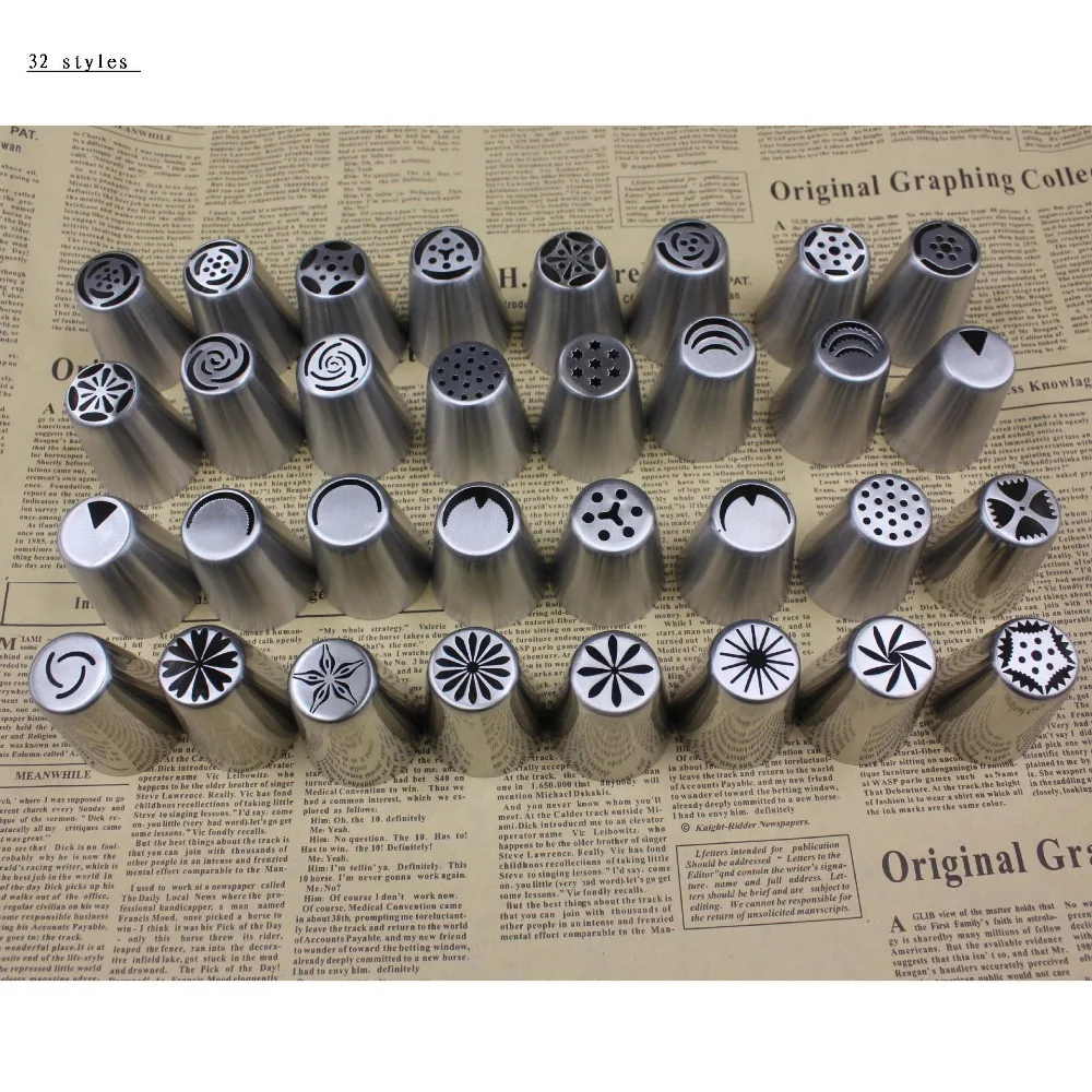 32pcs/lot Russian Tulip Nozzle Perfect For Cake Cupcake Decorating Icing Piping Nozzles russian rose nozzles tips cooking tools
32pcs/lot Russian Tulip Nozzle Perfect For Cake Cupcake Decorating Icing Piping Nozzles russian rose nozzles tips cooking tools