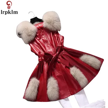 Women Winter PU Leather Sewing Imitation Fur Fox Collar Jacket Korean Version Fashion New Women Slim Sleeveless Outwear CH680
Women Winter PU Leather Sewing Imitation Fur Fox Collar Jacket Korean Version Fashion New Women Slim Sleeveless Outwear CH680