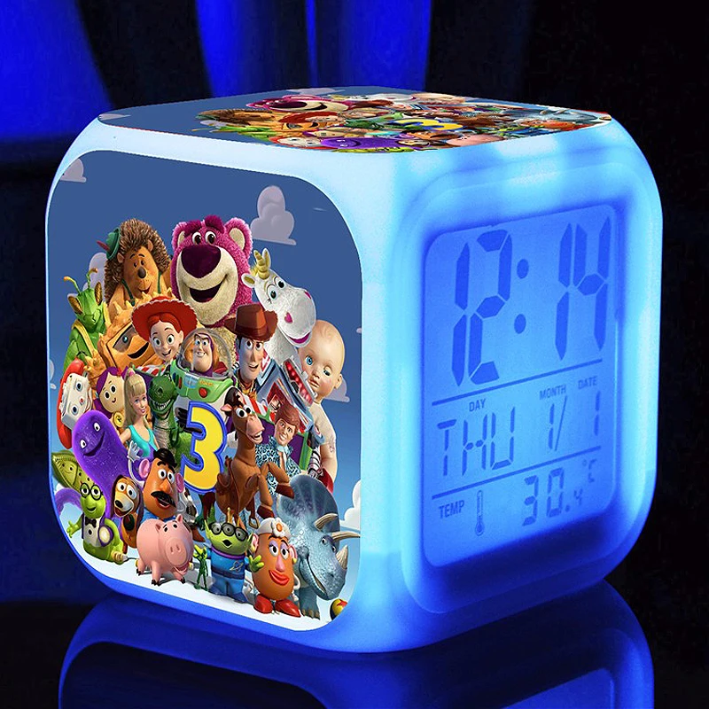 Toy story Alarm Clocks,Glowing LED Color Change Digital Alarm Clock For kids room Multi-function digital alarm clock
Toy story Alarm Clocks,Glowing LED Color Change Digital Alarm Clock For kids room Multi-function digital alarm clock