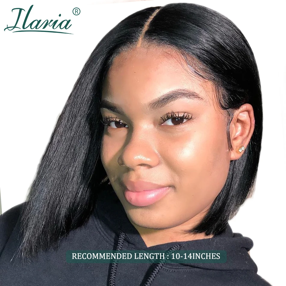 ILARIA BOB Lace Front Human Hair Wigs For Black Women Brazilian Remy Hair Short Lace Frontal Wigs With Baby Hair Natural Color
ILARIA BOB Lace Front Human Hair Wigs For Black Women Brazilian Remy Hair Short Lace Frontal Wigs With Baby Hair Natural Color