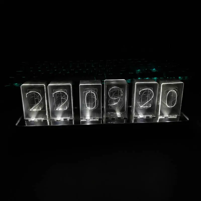 Acrylic version of the glow clock monochrome clock LED drive has a night light mode,
Acrylic version of the glow clock monochrome clock LED drive has a night light mode,