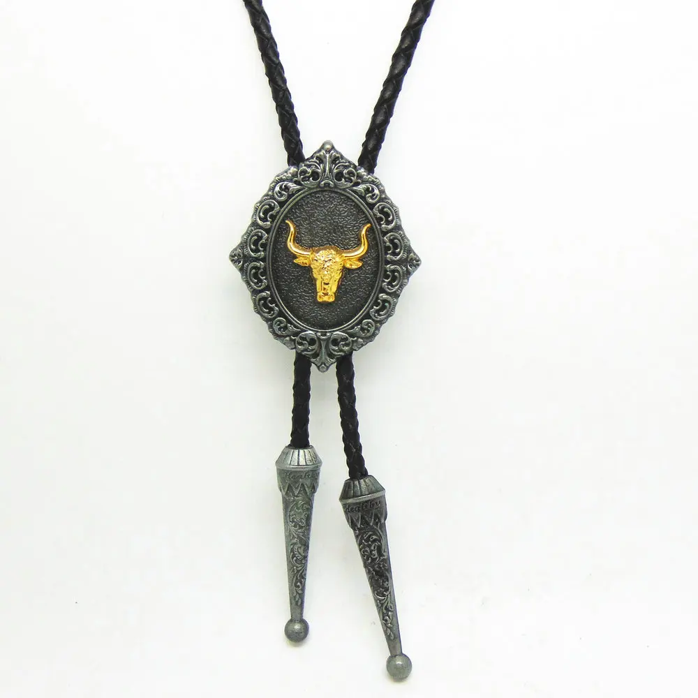 Cowboy Bolo Tie for Men With Leather Rope Chain Gold Bull Head Vintage Western Bolo Neck Tie Apprael Accessories
Cowboy Bolo Tie for Men With Leather Rope Chain Gold Bull Head Vintage Western Bolo Neck Tie Apprael Accessories