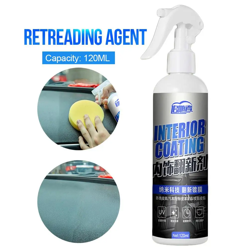 Car Polish Car Interior Decorative Wax Leather Glazing Waterborne Panel Coating Plastic Renovation Agent Liquid Glass 120ML
Car Polish Car Interior Decorative Wax Leather Glazing Waterborne Panel Coating Plastic Renovation Agent Liquid Glass 120ML