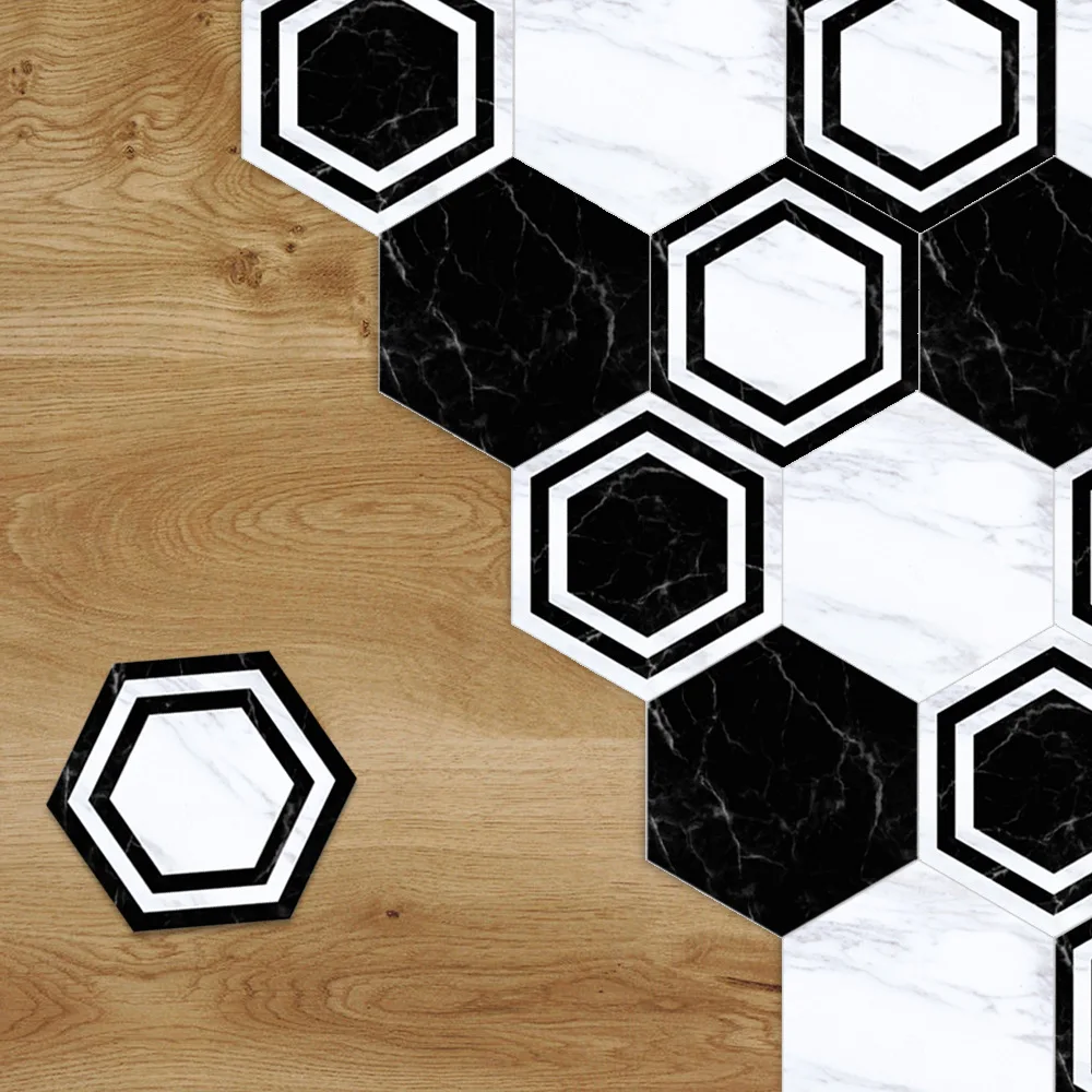Funlife black and white European minimalist wall stickers bathroom waterproof floor stickers self-adhesive creative stickers
Funlife black and white European minimalist wall stickers bathroom waterproof floor stickers self-adhesive creative stickers