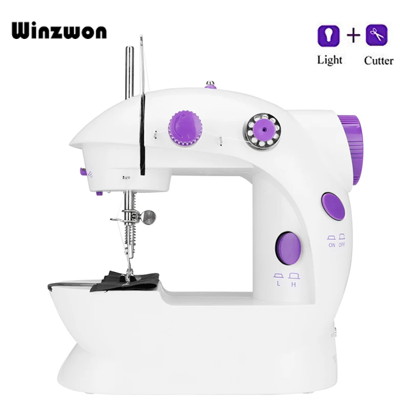 EU US Plug Household Mini Electric Sewing Machine Portable Sewing Machine Speed Adjustment With Light Foot Pedal Double Threads
EU US Plug Household Mini Electric Sewing Machine Portable Sewing Machine Speed Adjustment With Light Foot Pedal Double Threads