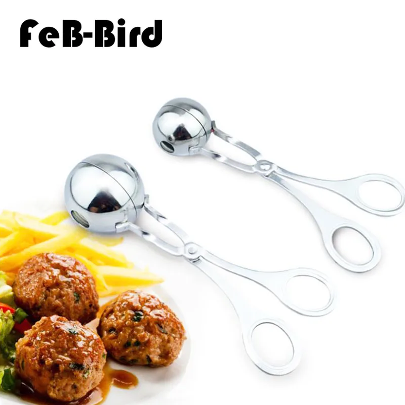 Набор Meatball Maker 2 размера нержавеющая сталь Фаршированная Фрикаделька машина