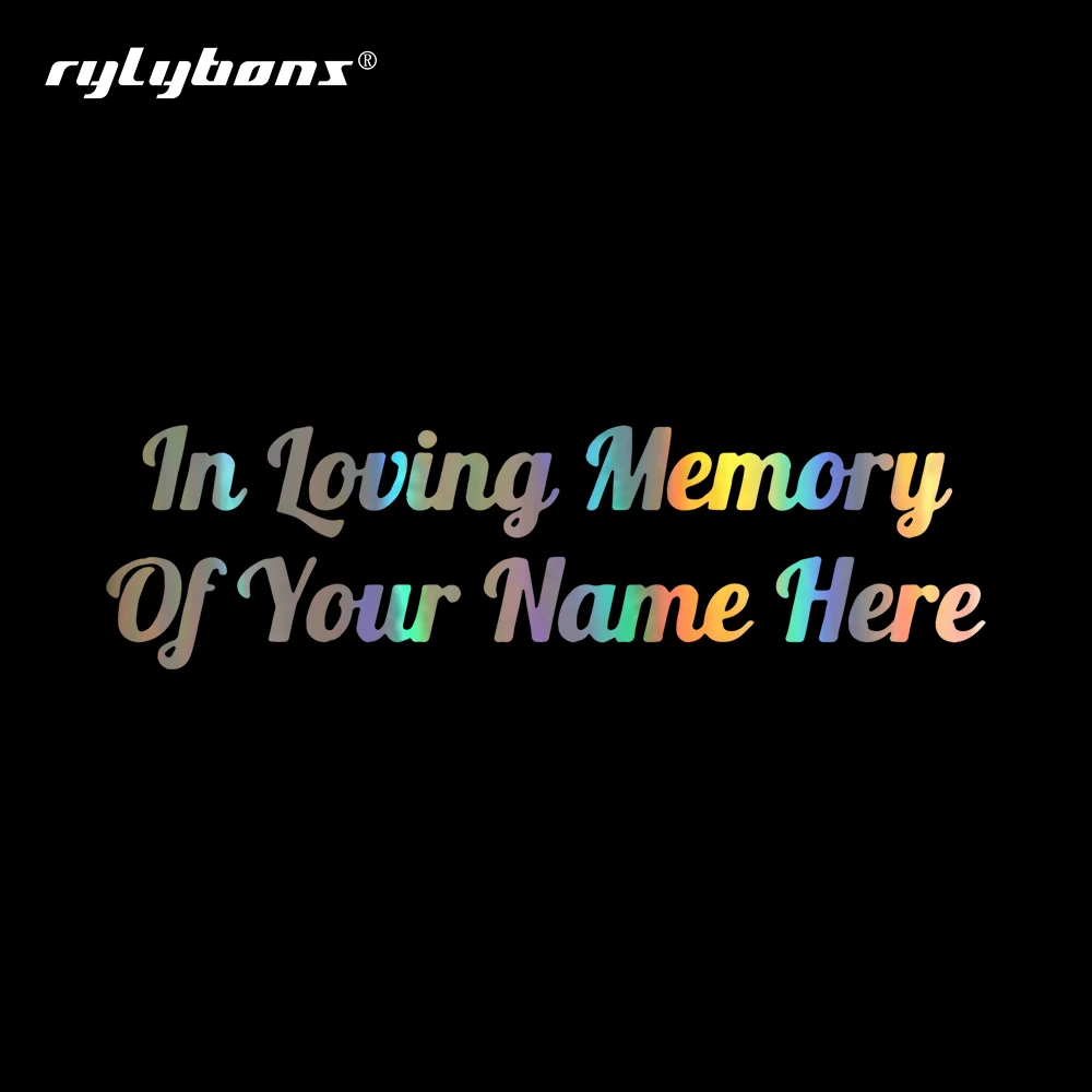 18*5cm In Loving Memory of Your Name Here Car Stickers and Decals Window Vinyl Car Sticker for Auto Products Car Accessories
18*5cm In Loving Memory of Your Name Here Car Stickers and Decals Window Vinyl Car Sticker for Auto Products Car Accessories