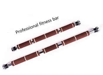 

82-130cm Adjustable High strength multipurpose Professional fitness bar Door Horizontal Bar with Non-slip foam
