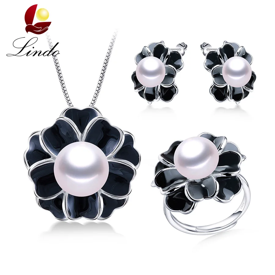 Genuine S925 sterling silver party Jewelry set for women fashion high luster Big natural Freshwater pearl Flower Jewelry Lindo
Genuine S925 sterling silver party Jewelry set for women fashion high luster Big natural Freshwater pearl Flower Jewelry Lindo