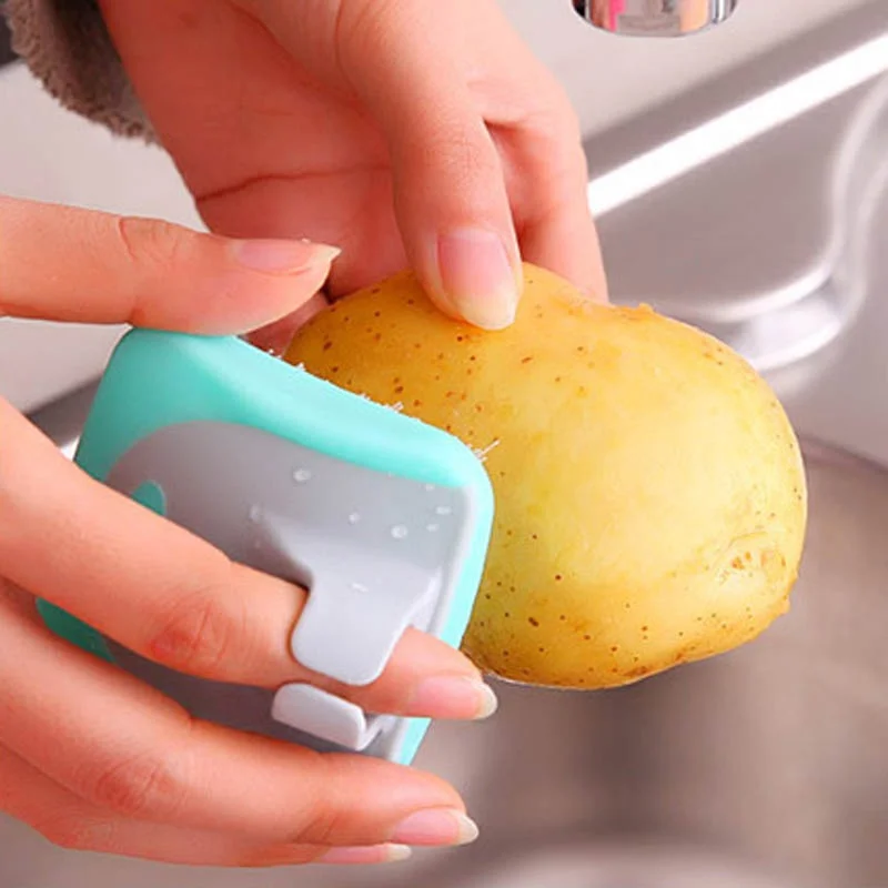 1 pcs Useful Kitchen Mini Fruits Vegetables Cleaning Brush Fingers Protection Potato Radish Cleaning Brushes
1 pcs Useful Kitchen Mini Fruits Vegetables Cleaning Brush Fingers Protection Potato Radish Cleaning Brushes