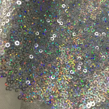 GLace 1Y/Lot 3MM colorful silver laser sequins mesh dress costume sequins embroidered sequins fabric DIY Sewing ClothesTX814
GLace 1Y/Lot 3MM colorful silver laser sequins mesh dress costume sequins embroidered sequins fabric DIY Sewing ClothesTX814