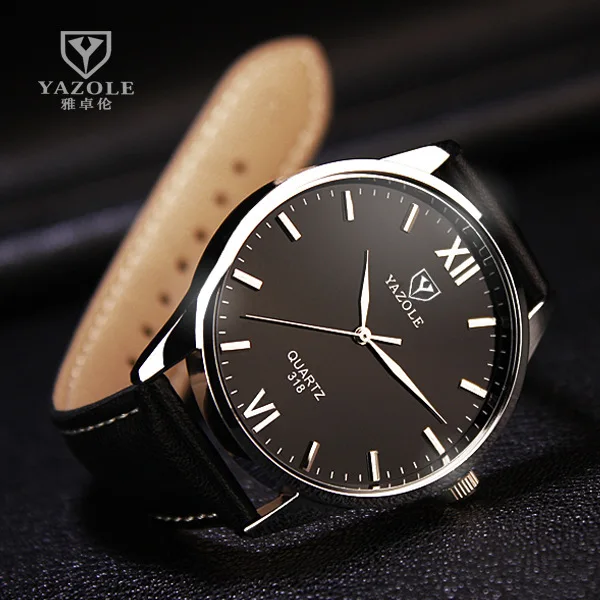 Роскошные известные мужские наручные часы 2017 Лидирующий бренд YAZOLE Мужские Hodinky